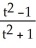  The equations x(t)  =   , y(t)  =   , -1  \le  t  \le  1 are the parametric equations of A)  the whole circle centred at (0 , 0)  and is of radius 1 unit B)  the left half of the circle centred at (0 , 0)  and is of radius 1 unit C)  the bottom half of the circle centred at (0 , 0)  and is of radius 1 unit D)  the top half of the circle centred at (0 , 0)  and is of radius 1 unit E)  the right half of the circle centred at (0 , 0)  and is of radius 1 unit 