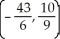 Where does the curve x = 2   - 5, y =   + t have a tangent line that is perpendicular to the line   ? A)    and (-3, 2)  B)    and (3, -2)  C)    and (3, -2)  D)    and (-3, 2)  E)    and (-3, -2) 