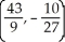 Where does the curve x = 2   - 5, y =   + t have a tangent line that is perpendicular to the line   ? A)    and (-3, 2)  B)    and (3, -2)  C)    and (3, -2)  D)    and (-3, 2)  E)    and (-3, -2) 