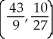 Where does the curve x = 2   - 5, y =   + t have a tangent line that is perpendicular to the line   ? A)    and (-3, 2)  B)    and (3, -2)  C)    and (3, -2)  D)    and (-3, 2)  E)    and (-3, -2) 