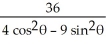 Convert to Cartesian coordinates the polar equation r<sup>2</sup> =   . A)    -   = 1 B)    -   = 1 C)    -   = 36 D)    +   = 36 E)    +   = 36