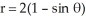 Find the Cartesian equation of the unique straight line that is tangent to the cardioid   at two different points. A)  y =   B)  y =   C)  y =   D)  y =   E)  y =  