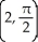  What are the polar coordinates of the highest point on the cardioid r = 2(1 + cos  \theta ) ? A)    B)    C)    D)  (4, 0)  E)    