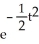 Find the general solution of the differential equation   + tx = -2t. A)  x = -1 + C   B)  x = -2 + C   C)  x = 2 + C   D)  x = 1 + C   E)  x = 2 + C  