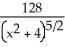 Solve the initial-value problem   = -   , y(0)  = 4. A)  y(x)  =   B)  y(x)  =   C)  y(x)  =   D)  y(x)  =   E)  y(x)  =  