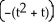 Find the general solution of the differential equation     + t   y =   (t + 1) . A)  y = C exp   + exp   B)  y = C exp   - exp   C)  y = C exp   - exp   D)  y = C exp   + exp   E)  y = C exp   + exp  