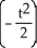 Find the general solution of the differential equation     + t   y =   (t + 1) . A)  y = C exp   + exp   B)  y = C exp   - exp   C)  y = C exp   - exp   D)  y = C exp   + exp   E)  y = C exp   + exp  