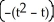 Find the general solution of the differential equation     + t   y =   (t + 1) . A)  y = C exp   + exp   B)  y = C exp   - exp   C)  y = C exp   - exp   D)  y = C exp   + exp   E)  y = C exp   + exp  