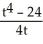 Solve the initial-value problem     +   x =   , x(2)  = -1. A)  x =   B)  x =   C)  x =   D)  x =   E)  x =  