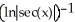 Evaluate   . A)  x   (x)  -   ln(1 +   )  + C B)    + C C)  x   (x)  -   ln(1 +   )  + C D)  arc   + C E)  ln   + C