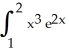 Integrate   dx. A)  6 - 2e B)    -   C)    -   D)    +   E)  2   + 6