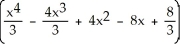 Find a reduction formula for I<sub>n</sub> =   and use it to evaluate I<sub>4 </sub> = .     dx A)    =     -     ,   =     + C B)    =     +     ,   =     + C C)    =     - n   ,   =     + C D)    =     + n   ,   =     + C E)    =     +     ,   =     + C