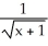  Find the area under the curve y =   and above the x-axis between x = -1 and x = 1. A)  4   square units B)  2   square units C)  2   square units D)  4   square units E)  diverges to  \infty   