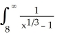 The integral   dx is convergent.