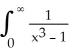 The integral   dx is convergent.