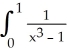 The integral   dx is convergent.