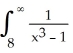 The integral   dx is convergent.
