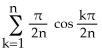 <strong>Write the area under the curve y = cos x and above the interval [0,   \pi /2] on the x-axis as the limit of a sum of areas of n rectangles of equal widths. Have the upper-right corners of the rectangles lie on the curve.</strong> A) Area =     B) Area =     C) Area =     D) Area =     E) Area =     <div style=padding-top: 35px>  