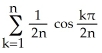  <strong>Write the area under the curve y = cos x and above the interval [0,   \pi /2] on the x-axis as the limit of a sum of areas of n rectangles of equal widths. Have the upper-right corners of the rectangles lie on the curve.</strong> A) Area =     B) Area =     C) Area =     D) Area =     E) Area =     <div style=padding-top: 35px>  