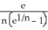 <strong>Calculate the lower Riemann sum for f(x) =   corresponding to a partition P of the interval [0, 1] into n equal subintervals of length 1/n. Given that   n   = 1 (which can be verified by using l'Hopital's Rule), find the area under y =   and above the x-axis between x = 0 and x = 1.</strong> A) L(f,P) =   , area = e square units B) L(f,P) =   , area =   square units C) L(f,P) =   , area = e - 1 square units D) L(f,P) =   , area =   square units E) L(f,P) =   , area =   square units <div style=padding-top: 35px> 