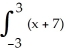 <strong>Evaluate dx.</strong> A) 42 B) 0 C) 21 D) 51 E) 16