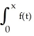 Let f(t) = Evaluate dt.