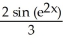 Evaluate the integral   cos (   )  dx. A)    + C B)    + C C)  -   + C D)  -   + C E)    + C