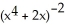 Evaluate the integral   dx. A)  -     + C B)      + C C)  -     + C D)      + C E)  -     + C
