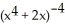 Evaluate the integral   dx. A)  -     + C B)      + C C)  -     + C D)      + C E)  -     + C