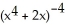 Evaluate the integral   dx. A)  -     + C B)      + C C)  -     + C D)      + C E)  -     + C