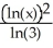 Evaluate   dx. A)    + C B)    +C C)    ln(3)  + C D)    + C E)    log(3)  + C