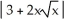 Evaluate   dx. A)  2   ln   + C B)      +   ln   + C C)  ln   + C D)    E)    + C