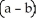    A)    \pi a   square units B)    square units C)  2  \pi a   square units D)    square units E)    \pi (a -- b)  square units 