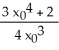 Newton's Method with initial approximation x<sub>0</sub> is used to approximate a real root of the equation x<sup>4</sup> - 2 = 0. The value of Newton's Method iteration x<sub>1</sub> is equal to A)    B)    C)    D)    E)  ±  