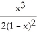 The graph shown below is the graph of which function?   A)    B)    C)    D)    E)   