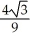  Find the largest possible volume of a right circular cylinder that is inscribed in a sphere of radius r. A)     \pi   cubic units B)     \pi    cubic units C)     \pi   cubic units D)     \pi    cubic units E)     \pi    cubic units 