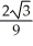  Find the largest possible volume of a right circular cylinder that is inscribed in a sphere of radius r. A)     \pi   cubic units B)     \pi    cubic units C)     \pi   cubic units D)     \pi    cubic units E)     \pi    cubic units 