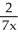  Assume that the function F(x)  =   -   , x   (0 ,  \infty )  has an inverse. Find a formula for   (x) . A)    -   B)    C)    x - 2 D)    E)  7x - 2 