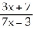  The function f(x) =   is  \textbf{   self-inverse       }   \textbf{         Note:}   A function  f  is self-inverse if <sup>-1</sup>  (x) = f(x)  for all x in domain f. 