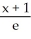 Find an equation of the line tangent to the curve   -   = 2x at the point (0,1) . A)  y = 1 -   B)  y = 1 +   C)  y = -   D)  y = -   E)  y = -1 +  