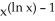 Find   if y =   . A)  (ln x)    B)  2 (ln x)    C)  2 (ln x)    D)  2 (ln x)    E)  (ln x)   