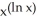 Find   if y =   . A)  (ln x)    B)  2 (ln x)    C)  2 (ln x)    D)  2 (ln x)    E)  (ln x)   