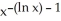 Find   if y =   . A)  (ln x)    B)  2 (ln x)    C)  2 (ln x)    D)  2 (ln x)    E)  (ln x)   