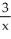 The function F(x) = ln   is an antiderivative of the function f(x) =   .