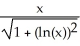 Evaluate the derivative of   (ln(x) ) . A)    B)    C)    D)  -   E)   