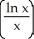 Find and simplify the derivative of cosh(ln(x) ) . A)    B)    C)    D)  sinh   E)  cosh  