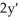 Solve the initial value problem   + 5   + 2y = 0; y(0)  = 2,   (0)  = -5. A)  y = 2   - 3t   B)  y = 2   - 5t   C)  y = 2   - 7t   D)  y = -2   - 3t   E)  y = 2   - 3t  