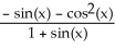 <strong>Let y = . A simplified expression for is given by</strong> A) B) C) - D) - sin(x) - (x) E)
