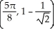  <strong>Find all points in the interval [0,   \pi  ] where the curve y = 2   x - sin(2x) has a horizontal tangent line.</strong> A)   and   B)   and   C)   and   D)   and   E) The tangent line is never horizontal. <div style=padding-top: 35px>  