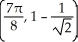  <strong>Find all points in the interval [0,   \pi  ] where the curve y = 2   x - sin(2x) has a horizontal tangent line.</strong> A)   and   B)   and   C)   and   D)   and   E) The tangent line is never horizontal. <div style=padding-top: 35px>  